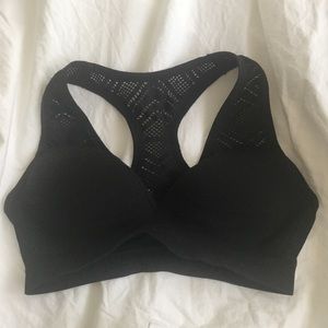 Victoria’s Secret PINK black push up sports bra XS